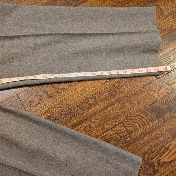 Vintage Yves Saint Laurent Pleated, Cropped, High-waisted Wide Leg Trousers - Picture 4 of 8